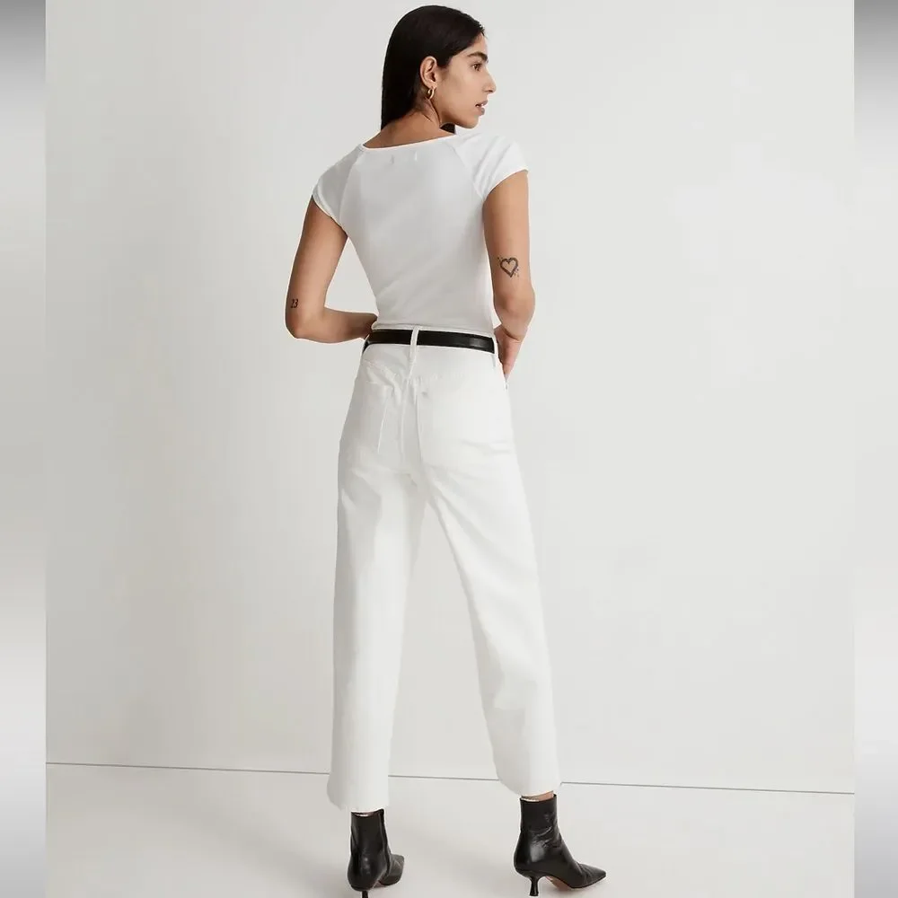 Madewell Women's High Rise Jeans - White - Picture 4 of 16